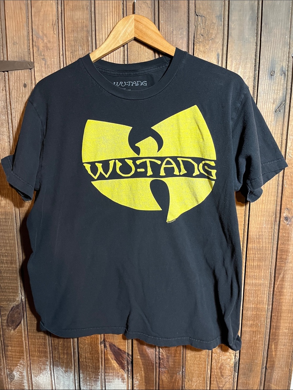Wu-Tang Clan Black T-Shirt with Yellow Graphic